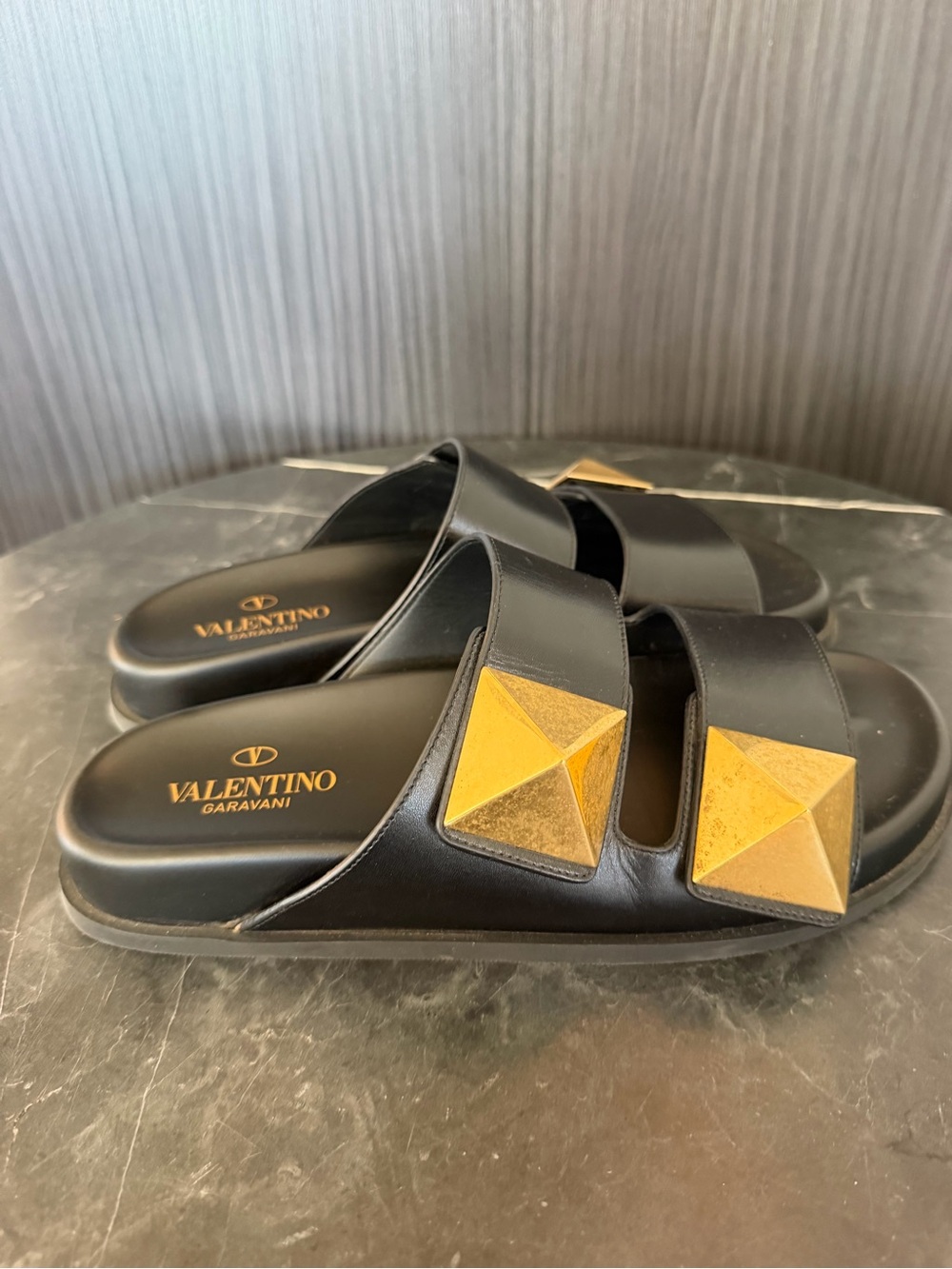 Valentino Garavani One Stud Slide Sandals